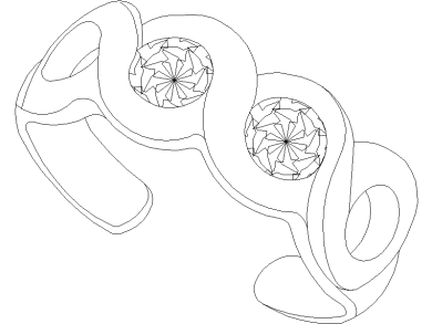 Pulsera de oro trenzado