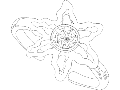 Pulsera en forma de estrella