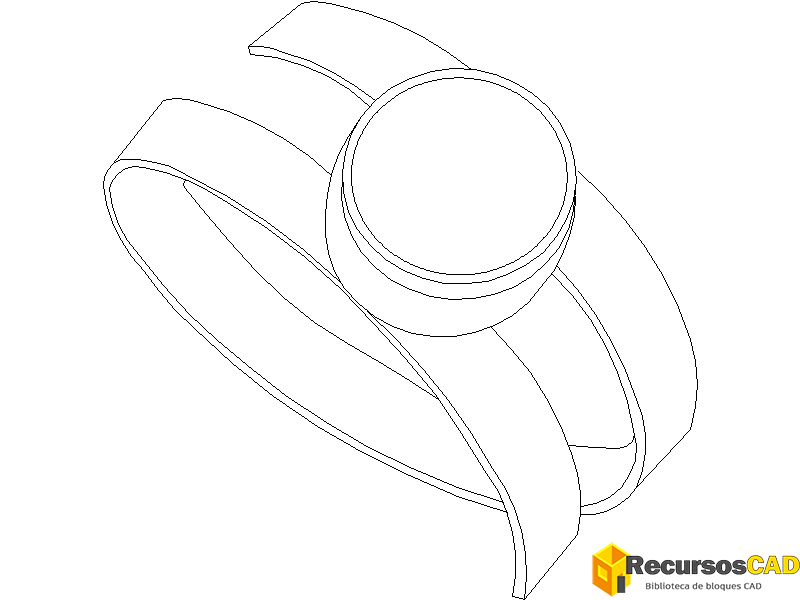 Pulsera espiral con gema