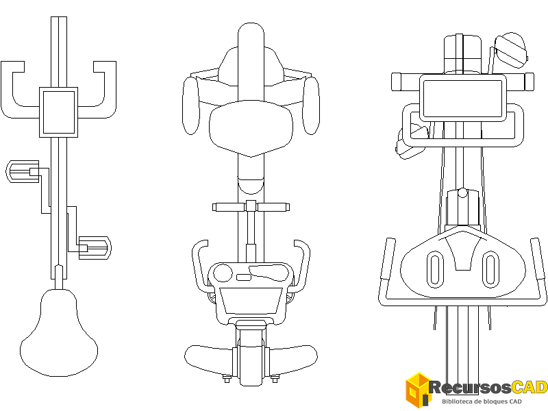 Varios modelos de bicicletas de spinning
