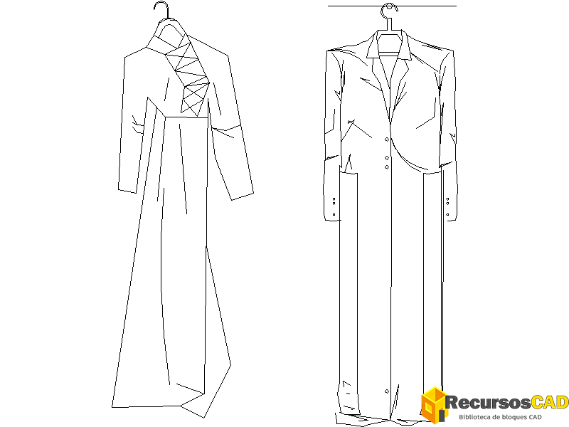 Vestido elegante con abrigo a juego