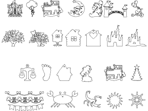 Bloques CAD Decorativos DWG Gratis para AutoCAD 2D – Pack Infantil y Símbolos