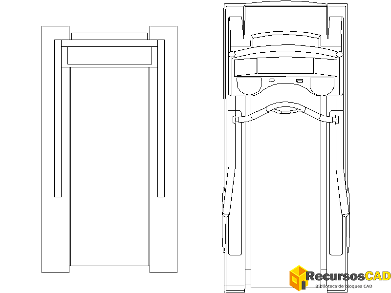 cinta de correr simple y otro detallado