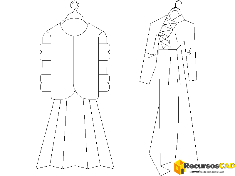 vestidos largos con falda