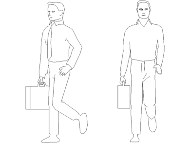 2 hombres yendo al trabajo