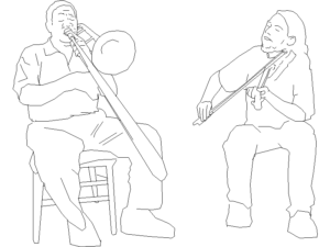 Descargar músicos AutoCAD DWG Gratis – Bloque 2D ensayo