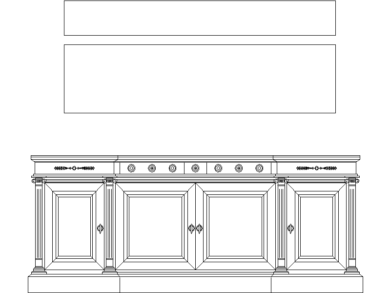 Aparador de madera maciza