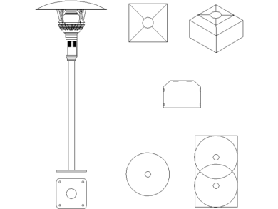 Calentador de patio eléctrico