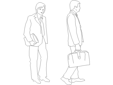 Empleados yendo a trabajar