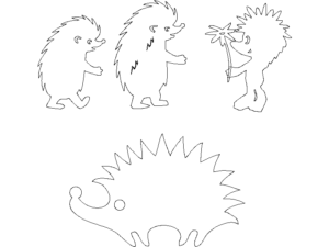 Descargar Erizos Infantiles AutoCAD DWG Gratis – Dibujos 2D