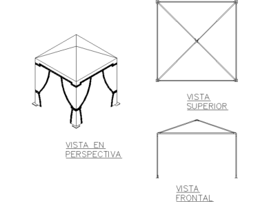 Gazebo emergente ligero