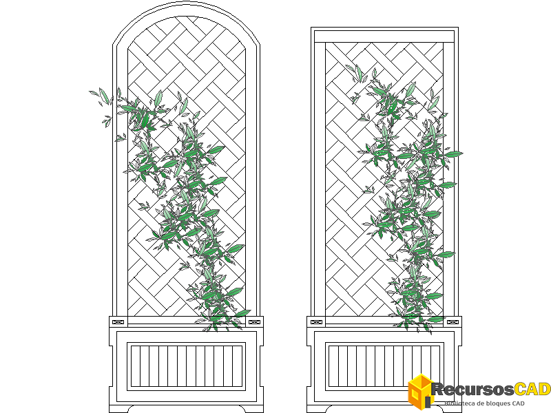 Jardineras verticales para enredaderas