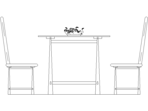 Juego de mesa y sillas de jardín