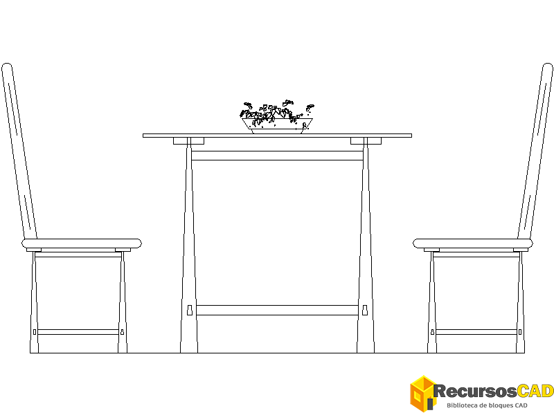 Juego de mesa y sillas de jardín