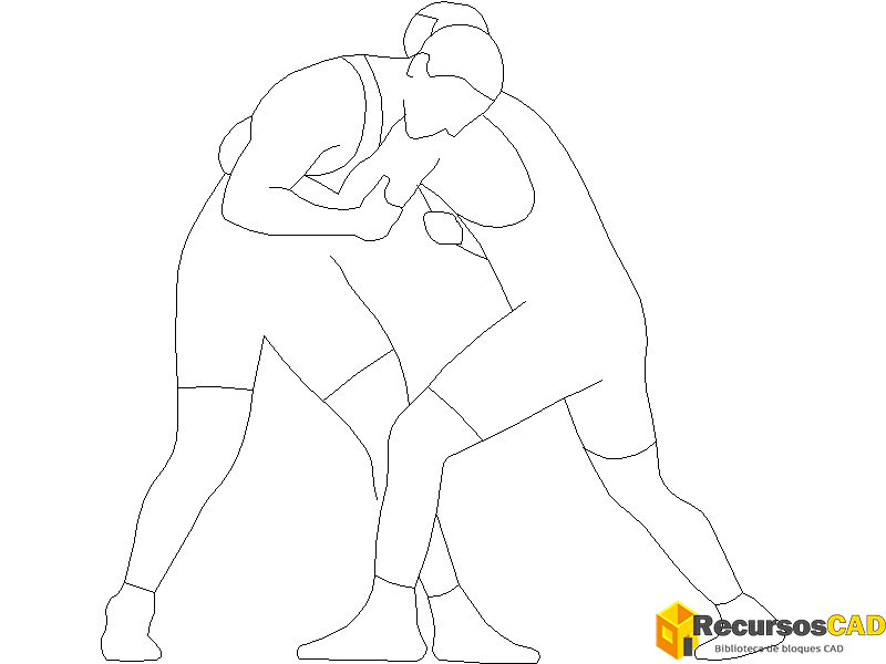 Bloques DWG de Lucha Libre para AutoCAD 2D Gratis: