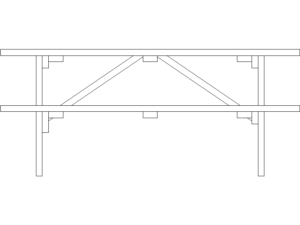 Mesa de madera para parque (2)