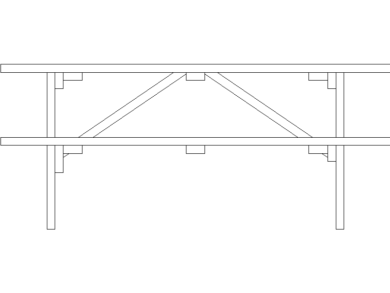 Mesa de madera para parque (2)