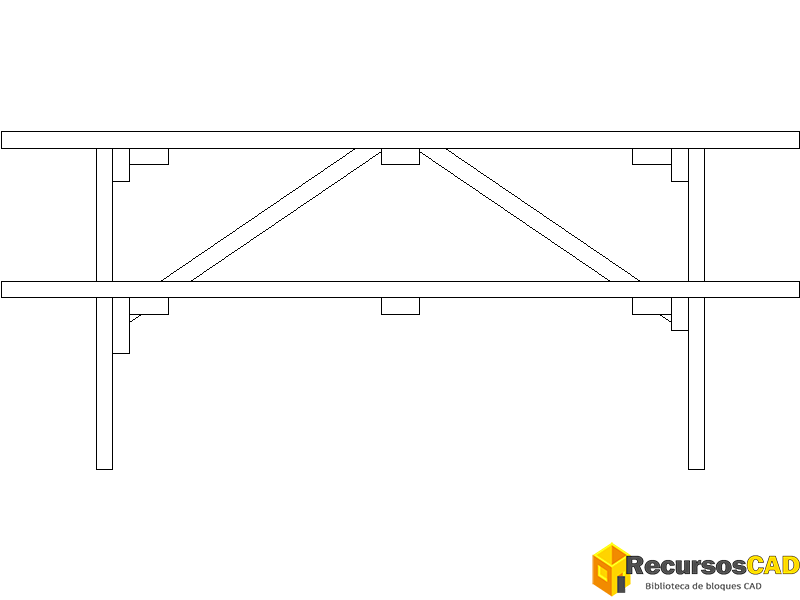Mesa de madera para parque (2)