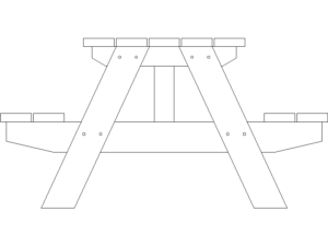 Mesa de madera para parque (3)