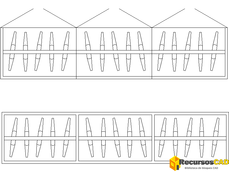 Plano de un armario empotrado