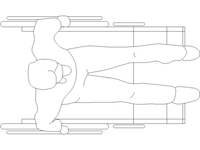 Plano de un hombre girando su silla de ruedas