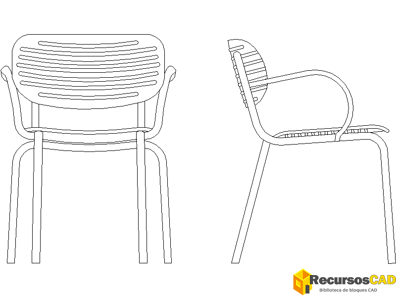 Silla de comedor al aire libre