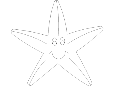 Modelado en Planta de una Estrellita de Mar para AutoCAD