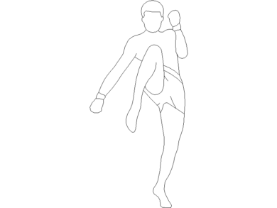 kickboxing (1) para AutoCAD 2D gratis