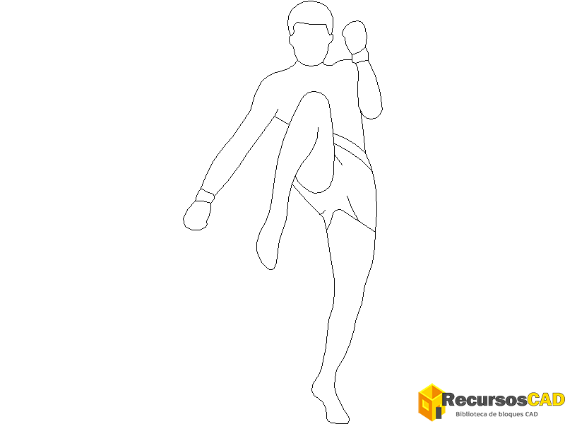 kickboxing (1) para AutoCAD 2D gratis