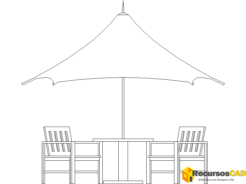 mesa de jardín circular con un diseño moderno y funcional