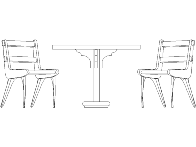 mesa y sillas para uso domestico