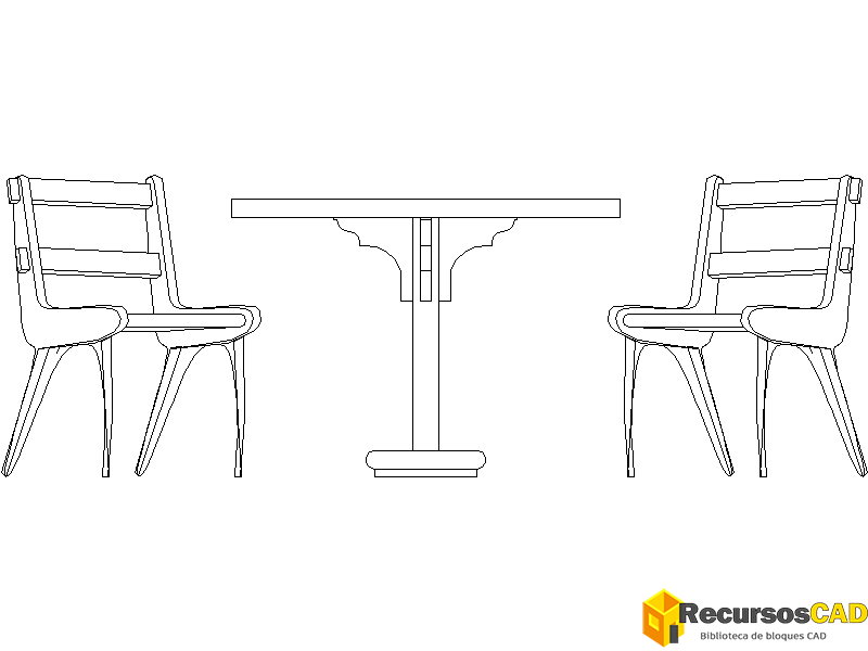mesa y sillas para uso domestico