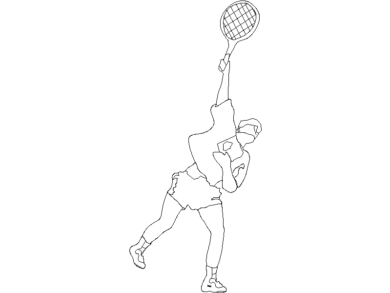 persona jugando tenis