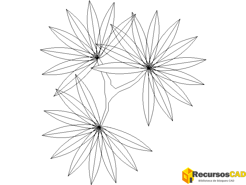 Recurso gratuito: árbol en planta DWG