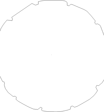 Bloque DWG de árbol en planta