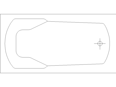 Bloques CAD bañeras exentas en planta y alzado lateral