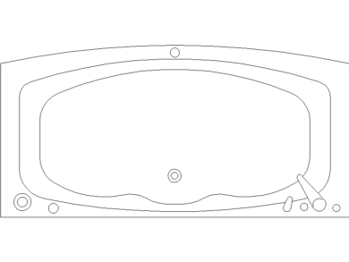 Bloques CAD bañeras con ducha en planta