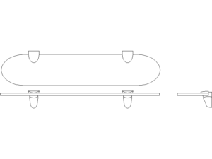 Bloques AutoCAD DWG de Estanterías de Cristal para Baños