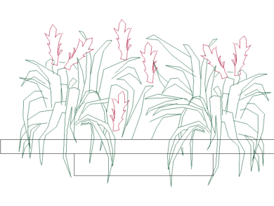 Bloques AutoCAD DWG de flores