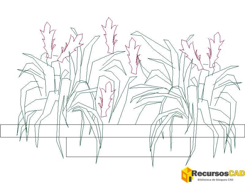 Bloques AutoCAD DWG de flores