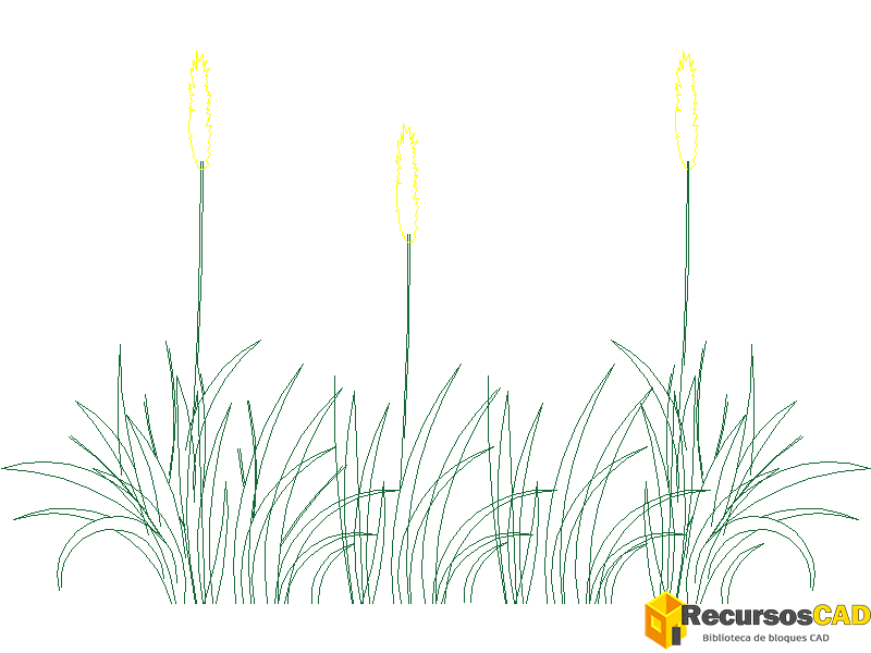 Bloques AutoCAD DWG: Flores silvestres en color