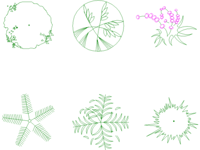 Flores y plantas de jardín