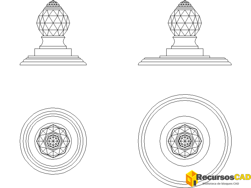 Bloques AutoCAD Ganchos de pared para toallas de baño
