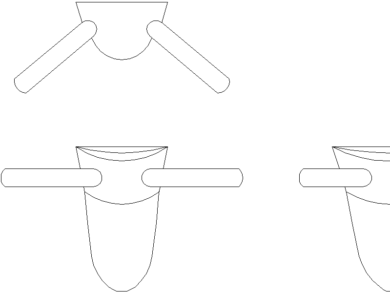 Bloques AutoCAD Ganchos para batas de madera y metal 03