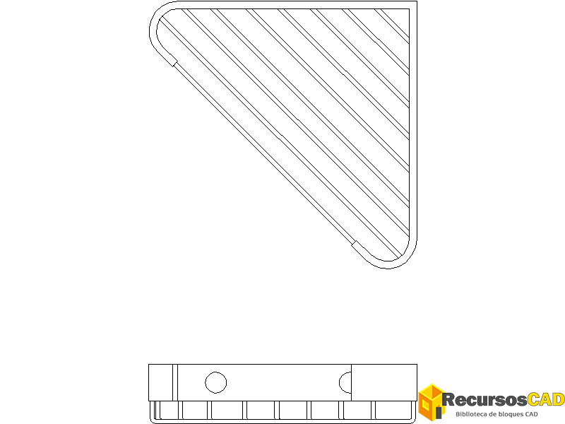 Bloques AutoCAD Jabonera de ducha Dibujo CAD