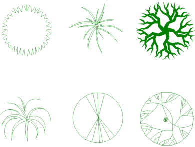Matas y arbustos de hierba