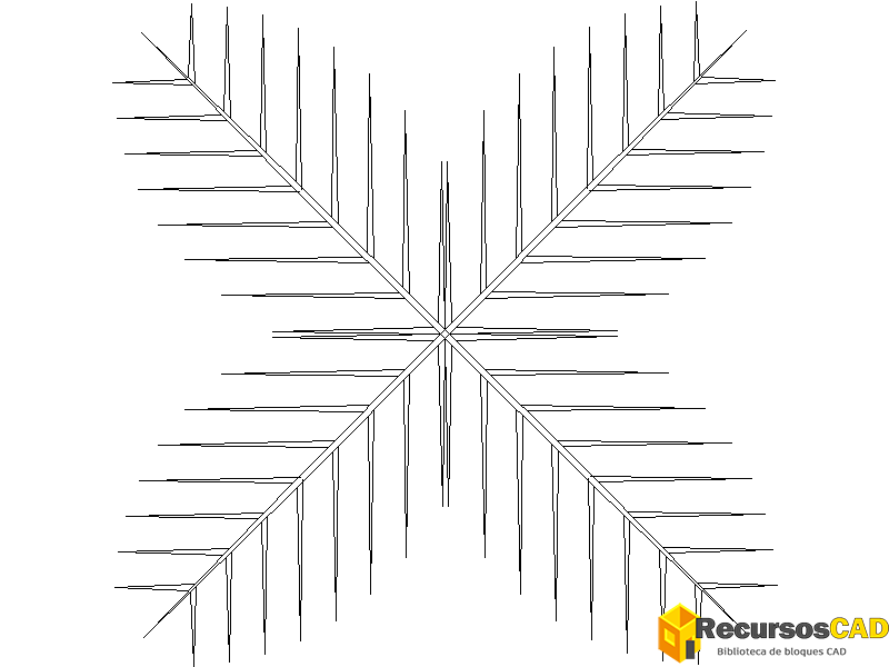 Descarga Bloques DWG Gratis de Palmeras