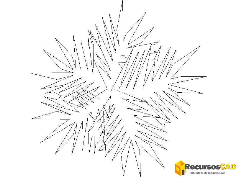 Bloques AutoCAD Palmeras en Planta