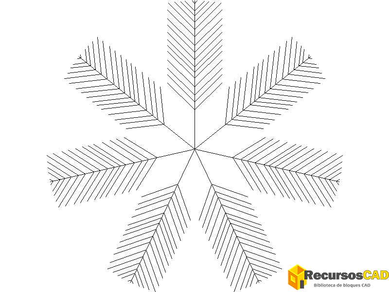 Bloques DWG de palmeras en planta dwg 2d para proyectos