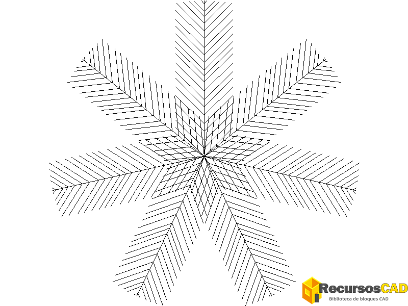 Bloques DWG de palmeras en planta para proyectos arquitectónicos